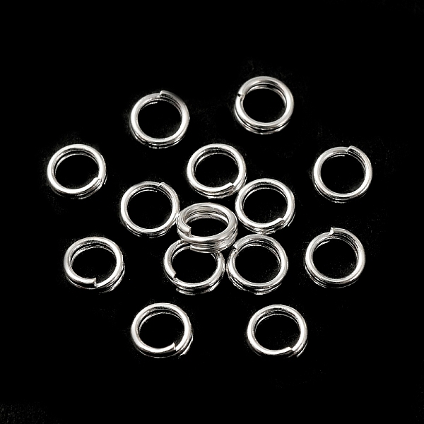 

PandaHall Brass Split Rings, Lead Free & Cadmium Free, Double Loops Jump Rings, 925 Sterling Silver Plated, 24 Gauge, 4x1.7mm, Inner...