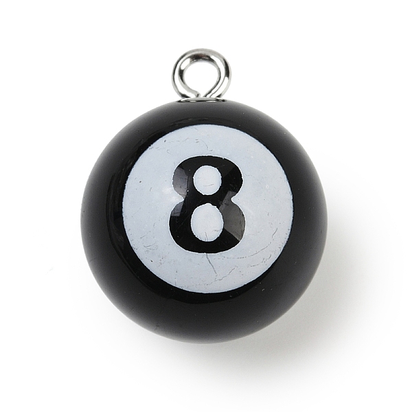 8 colgante de resina con temática deportiva de pelota-image-RESI-I063-01B-es