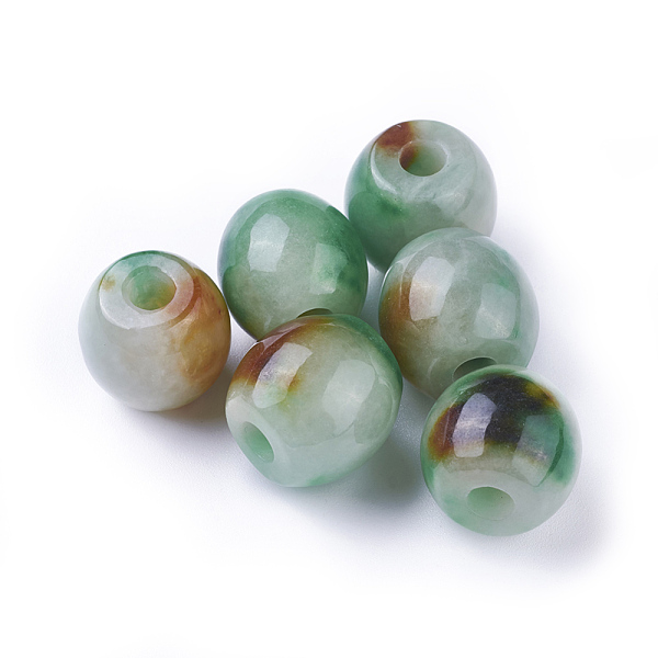 

PandaHall Natural Myanmar Jade/Burmese Jade Beads, Dyed, Barrel, 14.5~16x16~16.5mm, Hole: 5mm Myanmar Jade Barrel