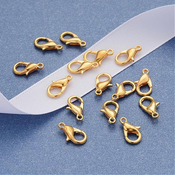 

PandaHall Zinc Alloy Jewelry Findings Golden Lobster Claw Clasps, Parrot Trigger Clasps, Cadmium Free & Lead Free, 12x6mm, Hole: 1.2mm Alloy...
