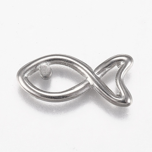

PandaHall 304 Stainless Steel Linking Rings, Fish, Stainless Steel Color, 21x10x2mm 304 Stainless Steel Fish