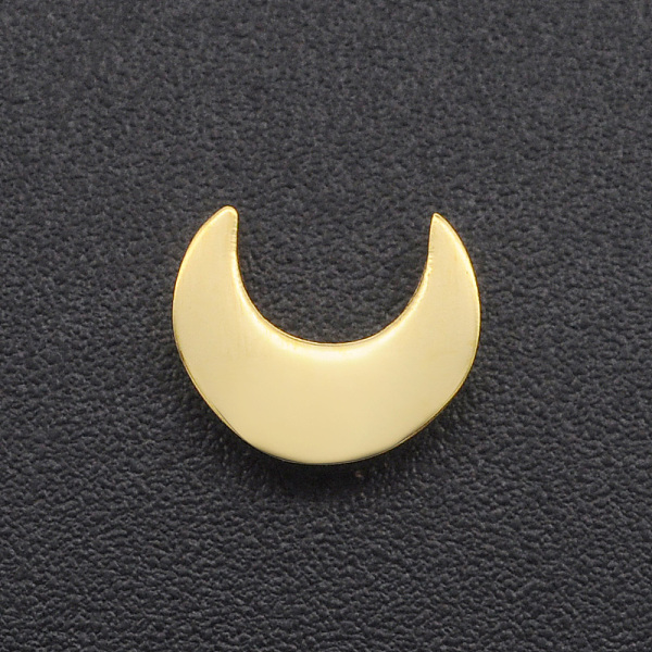 

PandaHall 201 Stainless Steel Charms, for Simple Necklaces Making, Stamping Blank Tag, Laser Cut, Crescent, Golden, 8x7x3mm, Hole: 1.6mm 201...