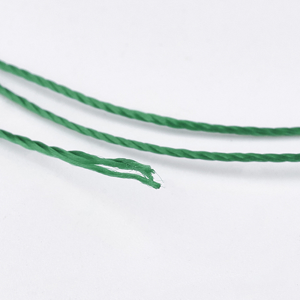 

PandaHall Polyester Thread, for Custom Woven Jewelry Making, Green, 0.25mm, about 700m/roll Polyester Green