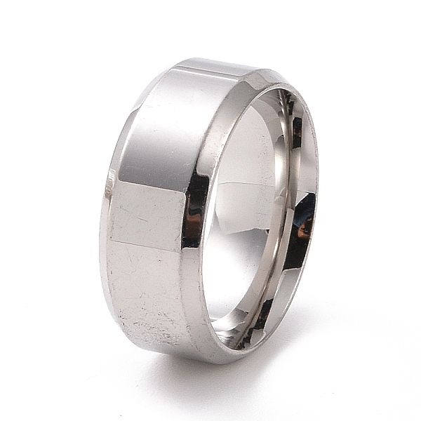 

PandaHall 201 Stainless Steel Plain Band Ring for Women, Stainless Steel Color, Inner Diameter: 17mm 201 Stainless Steel