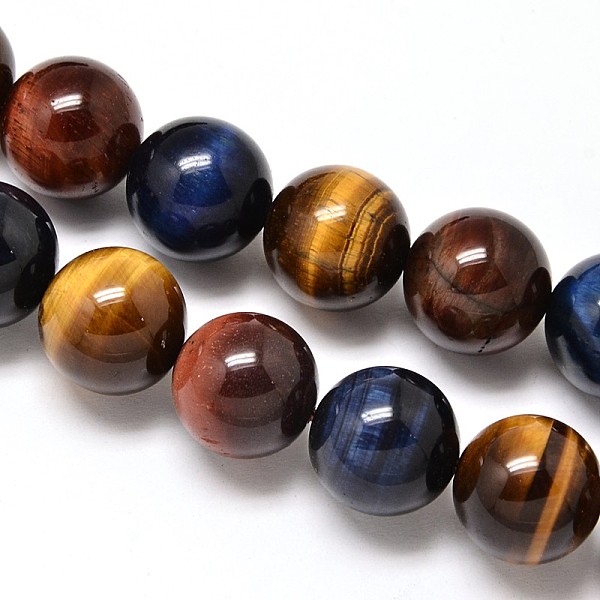 

PandaHall Natural Tiger Eye Beads Strands, Grade A, Round, 4mm, Hole: 1mm, about 100pcs/strand, 15.7 inch Tiger Eye Round