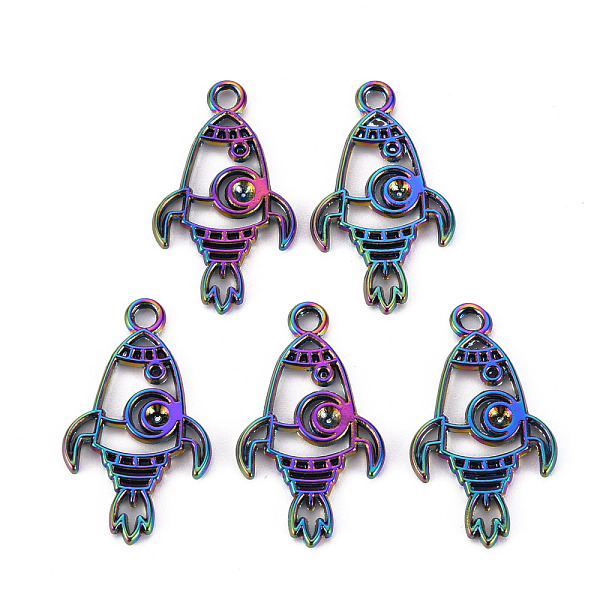 

PandaHall Alloy Pendant Rhinestone Settings, Cadmium Free & Nickel Free & Lead Free, Rocket Shape, Rainbow Color, Fit for 2mm Rhinestone...