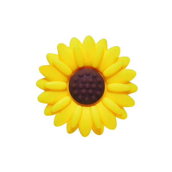 

PandaHall Food Grade Eco-Friendly Silicone Focal Beads, Chewing Beads For Teethers, DIY Nursing Necklaces Making, Daisy, Yellow, 20x20mm...