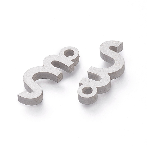 

PandaHall 304 Stainless Steel Pendants, Matte Style, Greek Alphabet, Stainless Steel Color, Letter.X, 12x5x1.5mm, Hole: 1.5mm 304 Stainless...