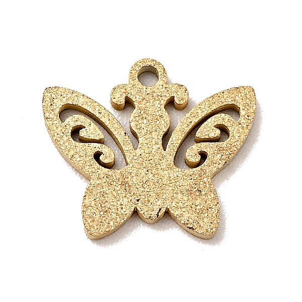 

PandaHall 304 Stainless Steel Pendants, Textured, Butterfly, Golden, 10x12x1mm, Hole: 1mm 304 Stainless Steel Butterfly