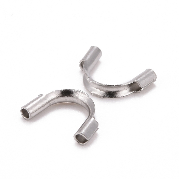 

PandaHall 316 Stainless Steel Wire Guardian and Protectors, Long-Lasting Plated, Stainless Steel Color, 4.5x7.5x1.5mm, Hole: 0.6mm 316...