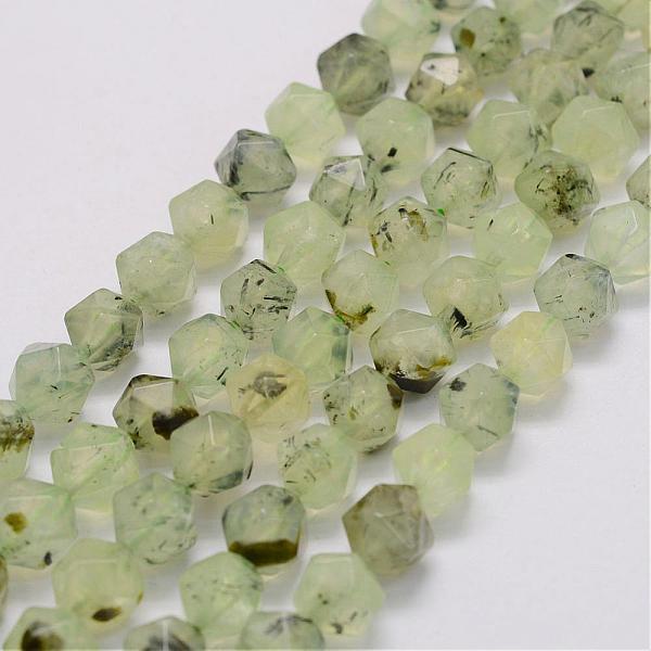 

PandaHall Natural Prehnite Bead Strands, Star Cut Round Beads, Faceted, 10x9x9mm, Hole: 1mm, about 40pcs/strand, 15.3 inch(39cm) Prehnite...