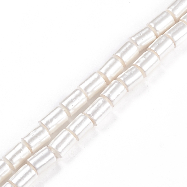 

PandaHall Electroplated Shell Pearl Beads Strands, Polished, Column, White, 9.5~11.5x8mm, Hole: 0.8mm, about 35pcs/strand, 15.55 inch...