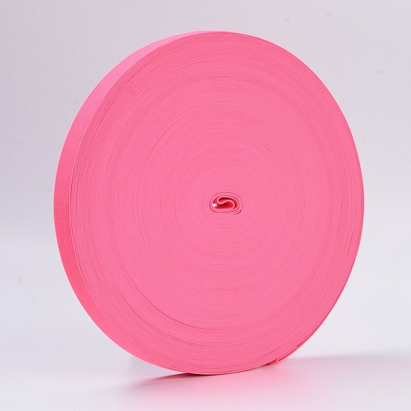 

PandaHall Colored Flat Elastic Rubber Band, Webbing Garment Sewing Accessories, Hot Pink, 25mm, about 43.74 yards(40m)/roll Elastic Fibre...