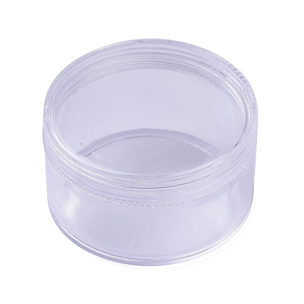 PandaHall Defective Closeout Sale, Plastic Bead Containers, with Lid, Column, Clear, 6x3.5cm, Inner Diameter: 5.3cm, Capacity: 25ml(0.85fl....
