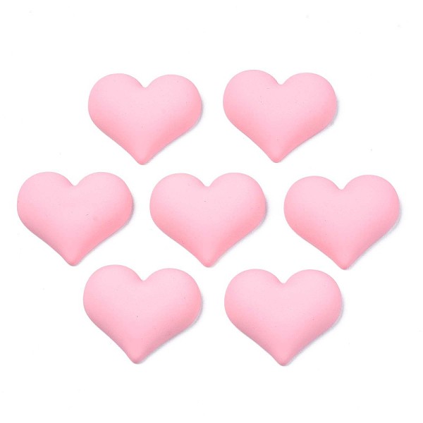 

PandaHall Opaque Spray Painted Acrylic Cabochons, Heart, Pink, 23x27x6mm Acrylic Heart Pink
