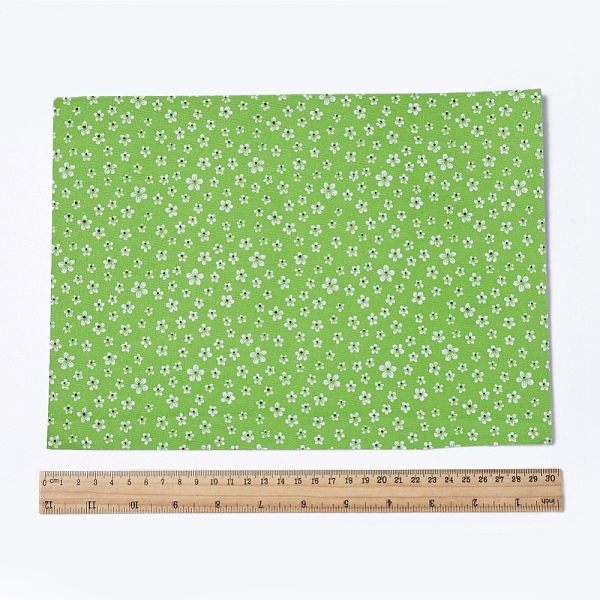

PandaHall Floral Pattern Printed A4 Polyester Fabric Sheets, Self-adhesive Fabric, for Garment Accessories, Lime Green, 30x21.5x0.03cm...