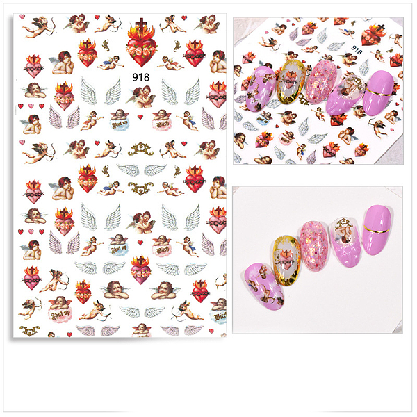 

PandaHall Nail Art Stickers Decals, Self Adhesive, for Nail Tips Decorations, Jupiter Pattern, 10x8cm Paper Planet Multicolor