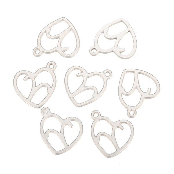 

PandaHall 304 Stainless Steel Pendants, Laser Cut, Heart with Constellation, Aries, 15.5x13x0.8mm, Hole: 1.5mm 304 Stainless Steel Aries