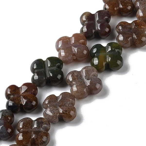 

PandaHall Natural Indian Agate Beads Strands, Flower, 13~14x13~14x5~5.5mm, Hole: 1.2mm, about 15pcs/strand, 7.95''(20.2cm) Indian Agate...