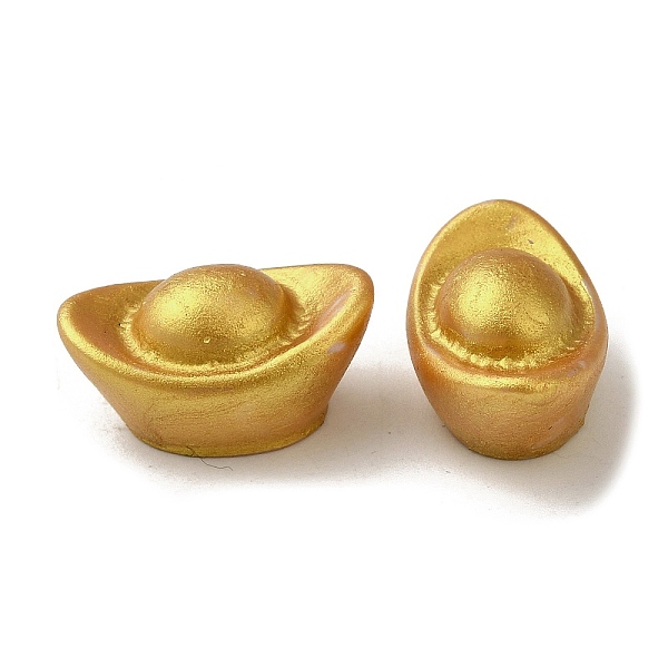 

PandaHall Opaque Resin Cabochons, Ingot, Gold, 12x19x10mm Resin Others Gold