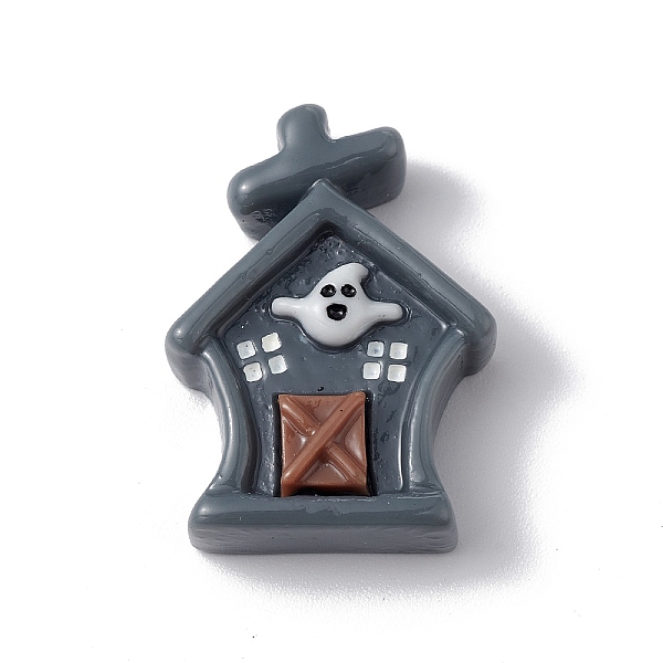 

PandaHall Halloween Theme Opaque Resin Cabochons, Black, House Pattern, 27x19x6.5mm Resin House Black