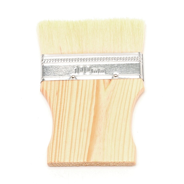 

PandaHall Iron & Wool Paint Brush, with Pine Wood Handle, BurlyWood, 138x91x12mm Wood Others Orange