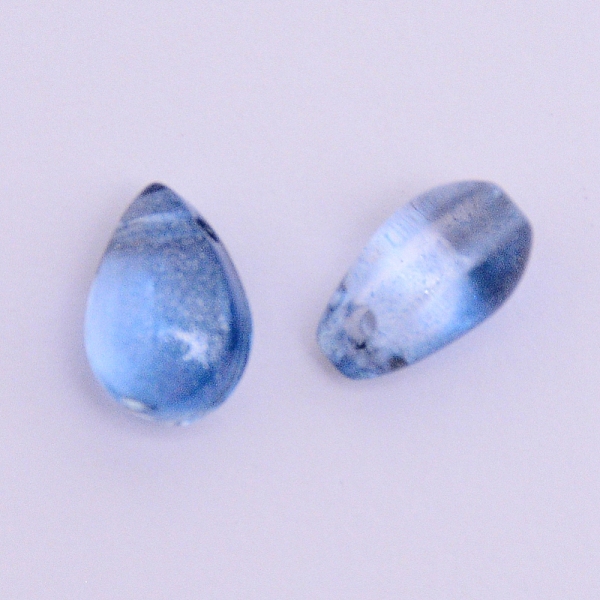 

PandaHall Handmade Lampwork Pendants, Petaline, Cornflower Blue, 9x6x5mm, Hole: 1mm Lampwork Petaline