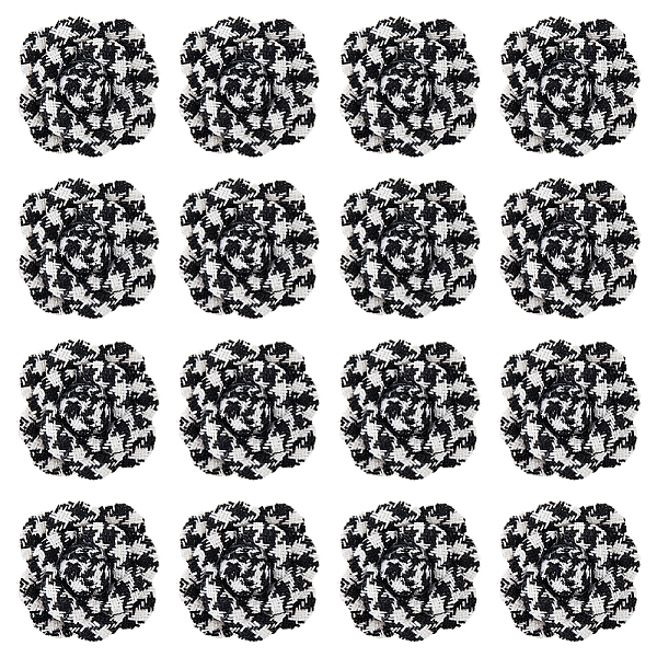 16Pcs Nylon Flower Ornament Accesories