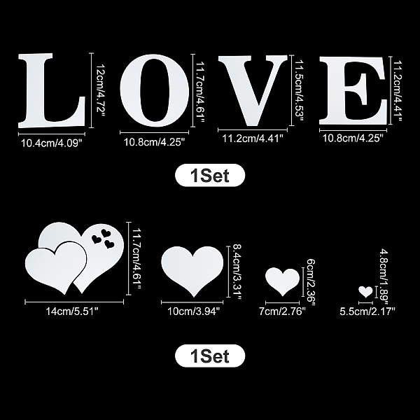 

PandaHall AHANDMAKER 2 Sets 2 Styles Mirror Wall Stickers, Self Adhesive Acrylic Mirror Sheets, for Home Living Room Bedroom Wall..., Silver