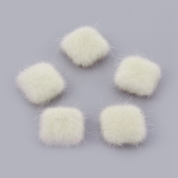 

PandaHall Faux Mink Fur Covered Cabochons, with Silver Color Plated Alloy Findings, Square, Light Goldenrod Yellow, 13x13x5mm Alloy+Fibre...