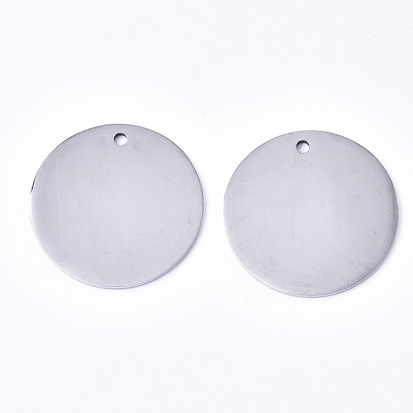 

PandaHall 304 Stainless Steel Pendants, Stamping Blank Tag, Laser Cut, Flat Round, Stainless Steel Color, 25x1mm, Hole: 1.8mm 304 Stainless...