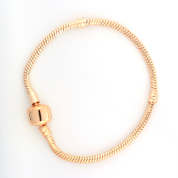 

PandaHall Brass European Style Bracelets for Jewelry Making, Light Gold, 180x3mm Brass