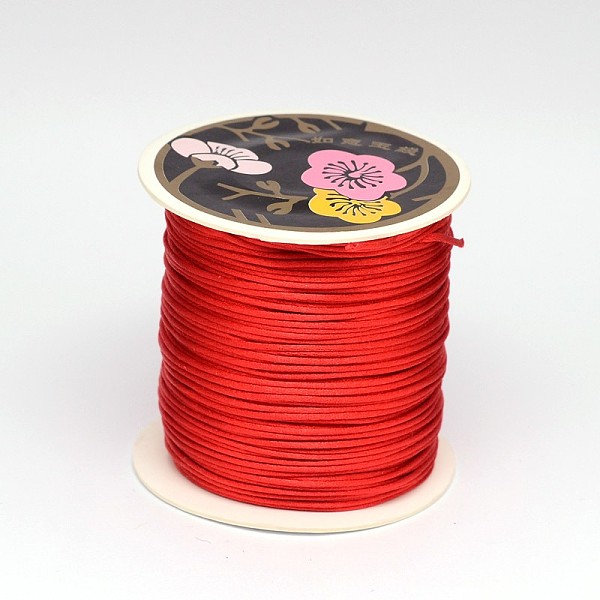

PandaHall Nylon Thread, Red, 2mm, about 25.15 yards(23m)/roll. Nylon Red