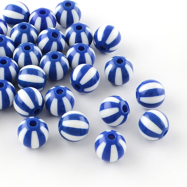 

PandaHall Strip Opaque Acrylic Beads, Round, Mixed Color, 11~12x11mm, Hole: 3mm Acrylic Round Multicolor
