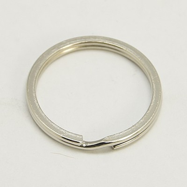 

PandaHall Iron Split Key Rings, Keychain Clasp Findings, Platinum, 21mm Iron Ring