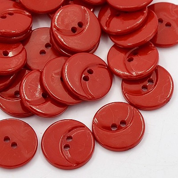 

PandaHall Acrylic Sewing Buttons for Costume Design, Plastic Shirt Buttons, 2-Hole, Dyed, Flat Round with Moon Pattern, Dark Red, 20x2mm...