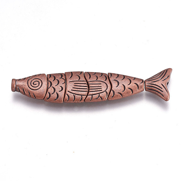 Alloy Fish Beads - image