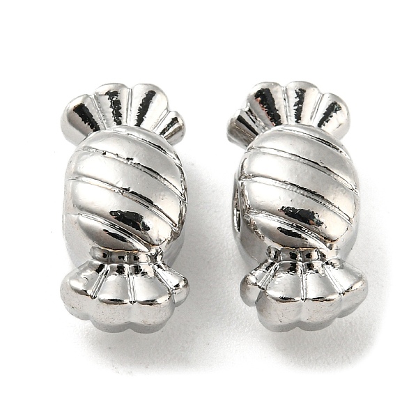 

PandaHall Rack Plating Alloy Beads, Lead Free & Cadmium Free & Nickel Free, Candy, Platinum, 7x14x7mm, Hole: 2.5mm Alloy Candy