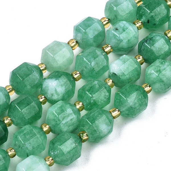 

PandaHall Natural Dolomite Beads Strands, Faceted, Dyed, Round, Lime Green, 10.5x9.5mm, Hole: 1.2mm, about 31pcs/strand, 15.04 inch~15.35...