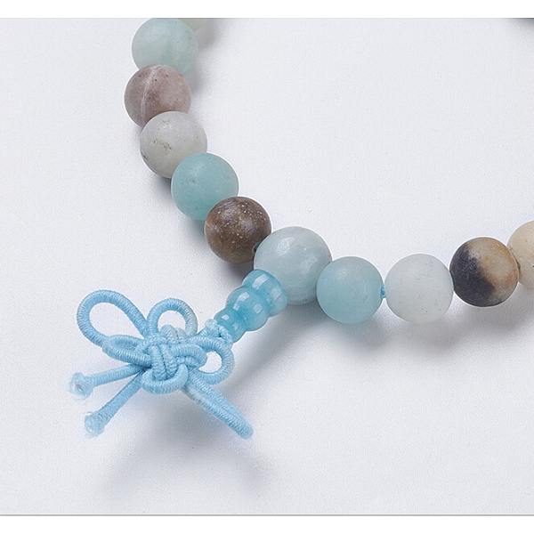 

PandaHall Chakra Jewelry, Natural Flower Amazonite and Mixed Stone Buddha Buddha Stretch Bracelets, Frosted, with Alloy Findings, Buddha...