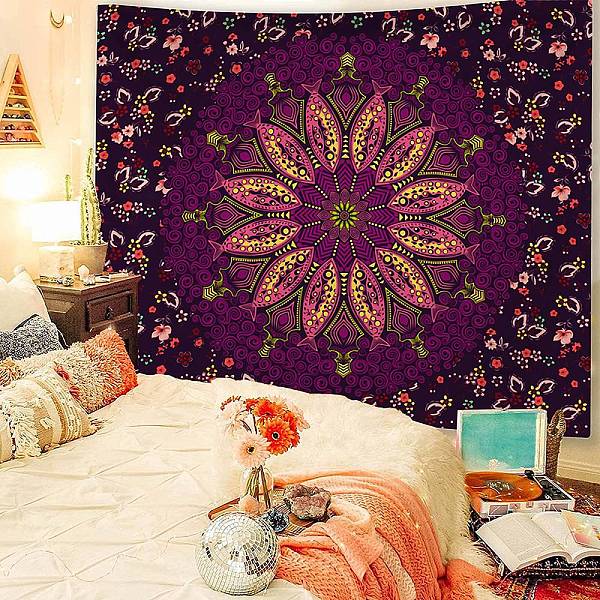 Bohemian-Mandala-Wandbehang Aus Polyester