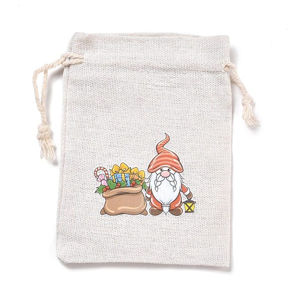 

PandaHall Christmas Cotton Cloth Storage Pouches, Rectangle Drawstring Bags, for Candy Gift Bags, Santa Claus Pattern, 13.8x10x0.1cm Cloth...