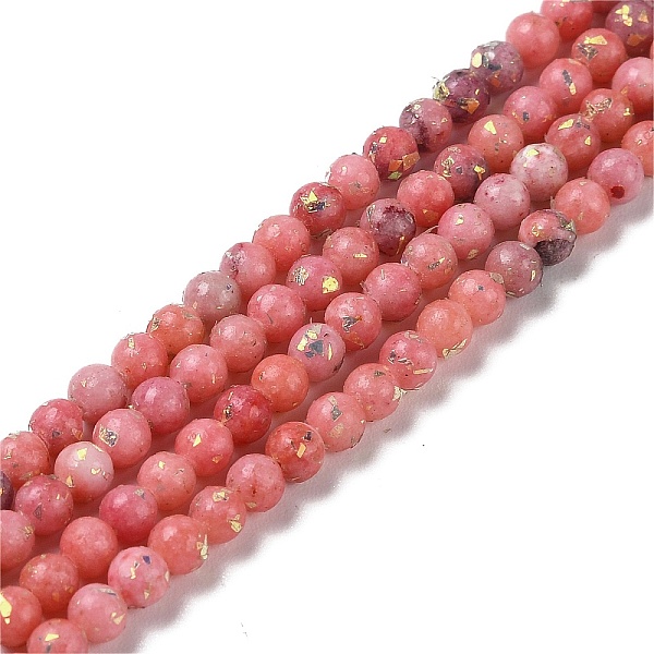 

PandaHall Assembled Natural Dolomite and Synthetic Opal Beads Strands, Dyed, Round, Light Coral, 4mm, Hole: 0.9mm, about 100pcs/strand...