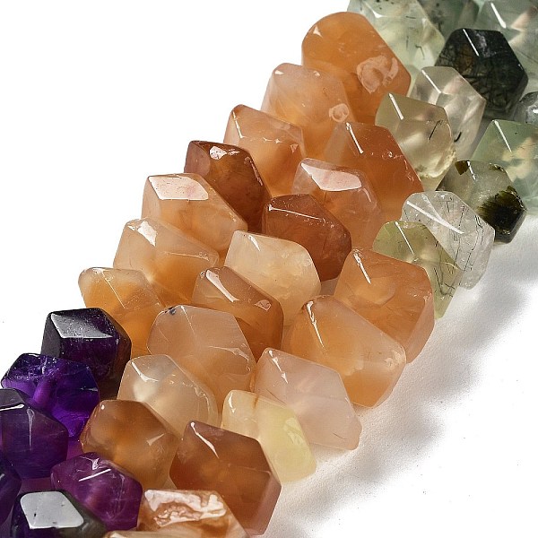 

PandaHall Chakra Natural Mixed Gemstone Beads Strands, Natural Tiger Eye & Aquamarine & Prehnite & Botswana Agate & Amethyst & Citrine &...