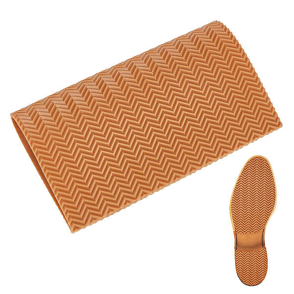 

PandaHall Shoe Repair Synthetic Rubber Heel Replacement, Anti-Slip Heel Pads, Rectangle, Sienna, 315x257x0.4mm Rubber Rectangle Brown