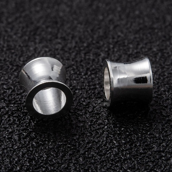 

PandaHall Brass Beads, Long-Lasting Plated, Column, 925 Sterling Silver Plated, 4x4mm, Hole: 3mm Brass Column