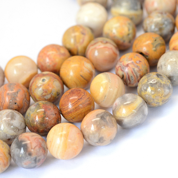 

PandaHall Natural Crazy Lace Agate Round Bead Strands, 4~4.5mm, Hole: 1mm, about 96pcs/strand, 15.5 inch Crazy Agate Round