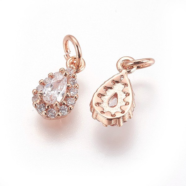 Brass Cubic Zirconia Charms