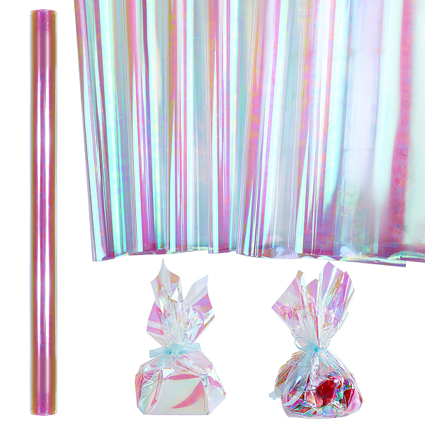 

PandaHall Iridescent Gift Flower Bouquet Wrapping Paper, Square, Colorful, 500x500mm Paper Square