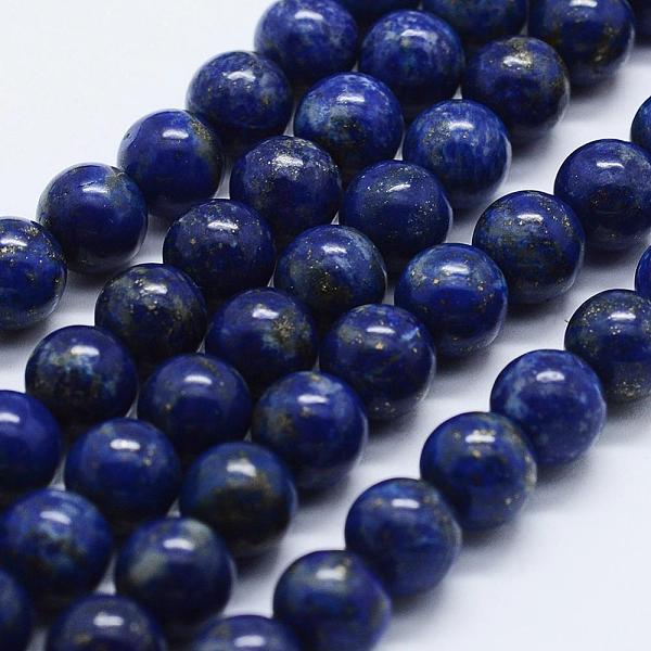 

PandaHall Natural Lapis Lazuli Beads Strands, Round, 8mm, Hole: 0.5mm, about 50pcs/strand, 15.35 inch(39cm) Lapis Lazuli Round